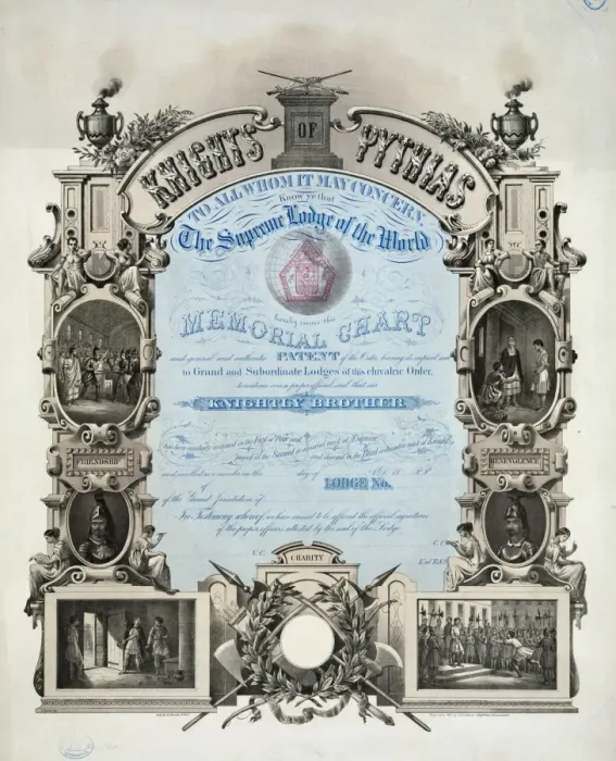 Framed Print : Knights of Pythias, to all whom it may concern. Know ye that Framed Print : Knights of Pythias, to all whom it may concern. Know ye that