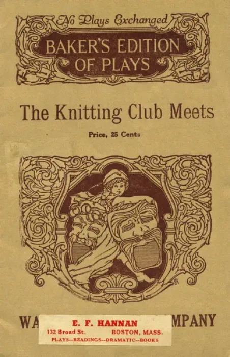 Framed Print : The Knitting Club Meets - WW1 American knitting play Framed Print : The Knitting Club Meets - WW1 American knitting play