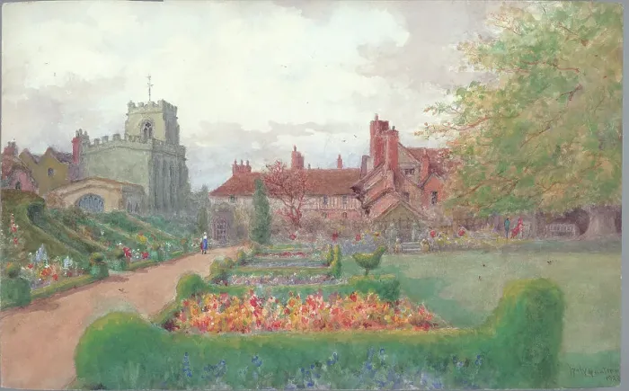 Framed Print : The Knot Garden New Place Stratford upon Avon Framed Print : The Knot Garden New Place Stratford upon Avon