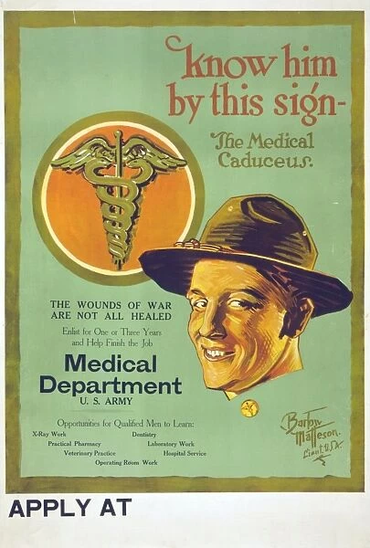 Know him by this sign - the medical caduceus The wounds of w