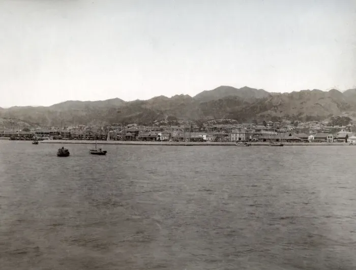 Framed Print : Kobe Bund, looking from across the sea Framed Print : Kobe Bund, looking from across the sea