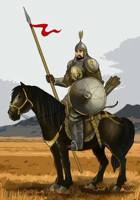 Framed Print : Koblandy Batyr. Kazakh legendary warrior Framed Print : Koblandy Batyr. Kazakh legendary warrior