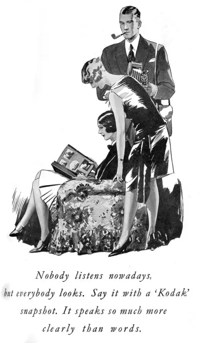 Framed Print : Kodak Advertisement, 1928 Framed Print : Kodak Advertisement, 1928