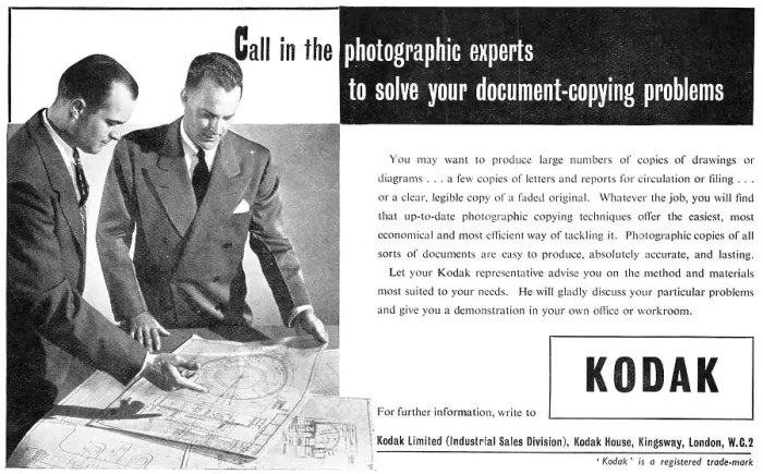Framed Print : Kodak Document-Copying Equipment 1952 Framed Print : Kodak Document-Copying Equipment 1952