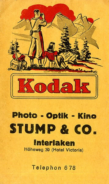 Kodak photograph wallet, Interlaken, Switzerland