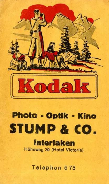 Framed Print : Kodak photograph wallet, Interlaken, Switzerland Framed Print : Kodak photograph wallet, Interlaken, Switzerland