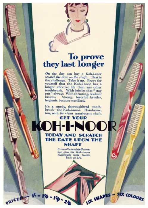 Framed Print : Koh-I-Noor Advertisement