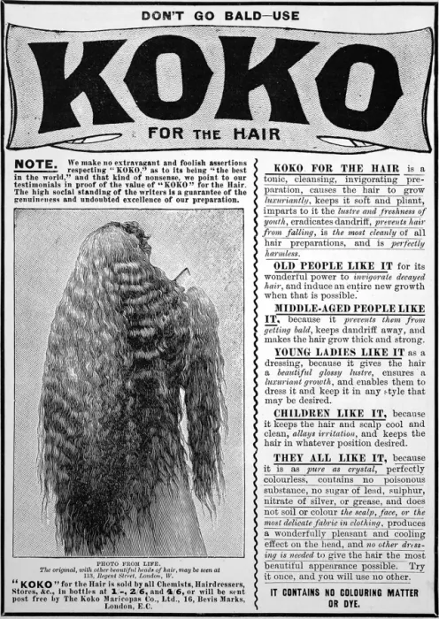 Framed Print : Koko hair ad Framed Print : Koko hair ad
