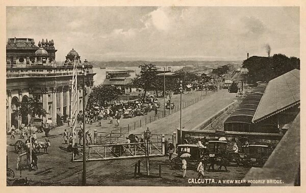 Kolkata, India - A View near the Hooghly Bridge