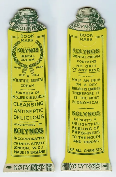 Framed Print : Kolynos Dental Cream, advertising bookmark Framed Print : Kolynos Dental Cream, advertising bookmark