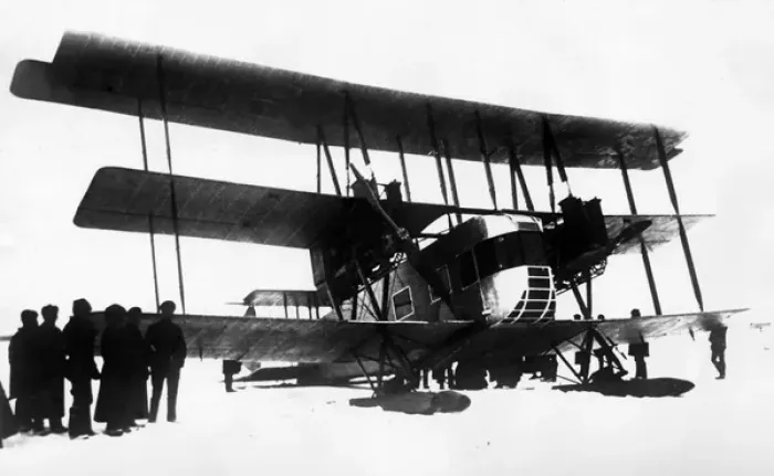 Framed Print : KOMTA passenger triplane Framed Print : KOMTA passenger triplane