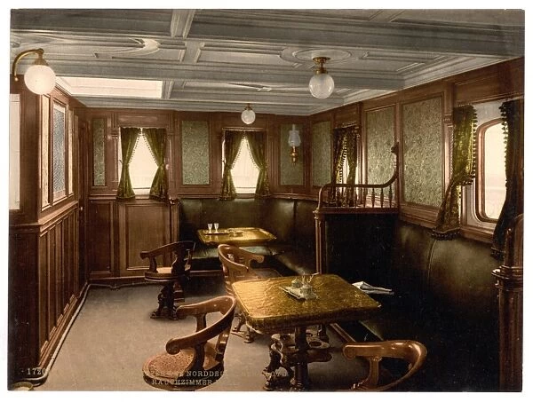 Konig Albert, smoking cabin, second class, North German Lloy