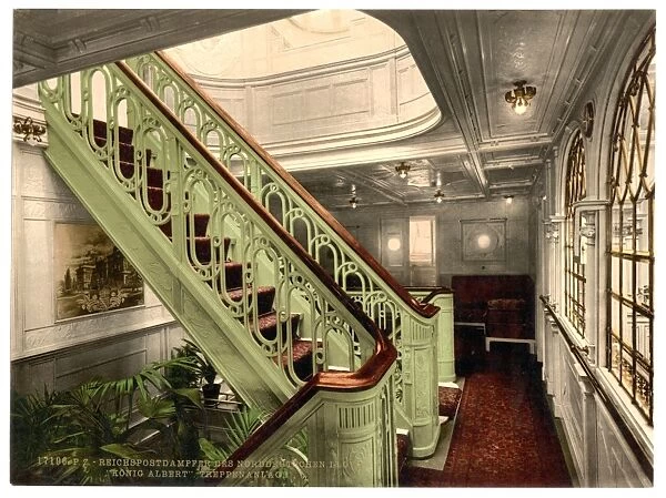 Konig Albert, staircase, North German Lloyd, Royal Mail Stea