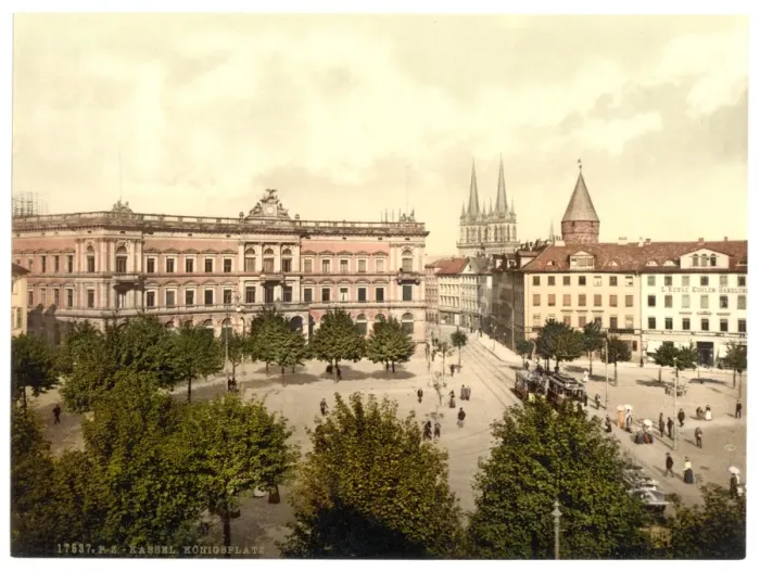 Framed Print : Konigsplatz, Cassel (i. e. Kassel), Hesse-Nassau, Germany Framed Print : Konigsplatz, Cassel (i. e. Kassel), Hesse-Nassau, Germany