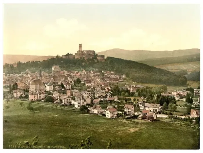 Framed Print : Konigstein in the Taunus, Frankfort on Main (i. e. Frankfurt Framed Print : Konigstein in the Taunus, Frankfort on Main (i. e. Frankfurt