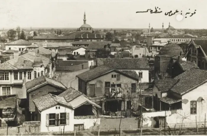 Framed Print : Konya, Turkey - Panoramic view with Ottoman script Framed Print : Konya, Turkey - Panoramic view with Ottoman script
