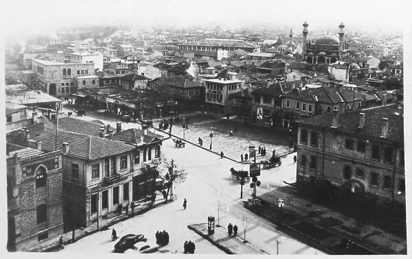 Konya, Turkey - View toward the Aziziye Mosque
