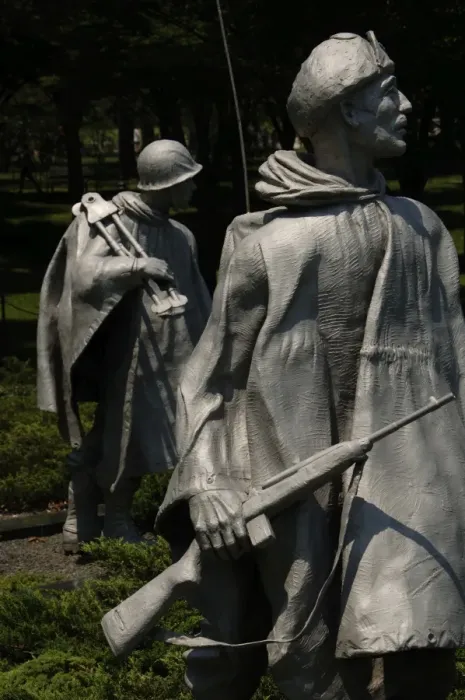 Framed Print : Korean War Veterans Memorial (1995). Washington D. C. United Framed Print : Korean War Veterans Memorial (1995). Washington D. C. United