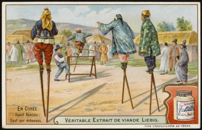 Framed Print : Koren Women on Stilts Framed Print : Koren Women on Stilts