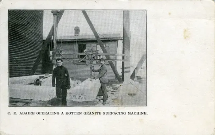 Framed Print : Kotten Granite Surfacing Machine, New York