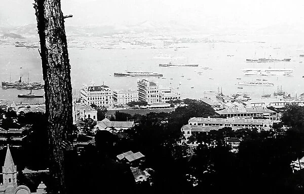 Kowloon from Hong Kong, China, early 1900s