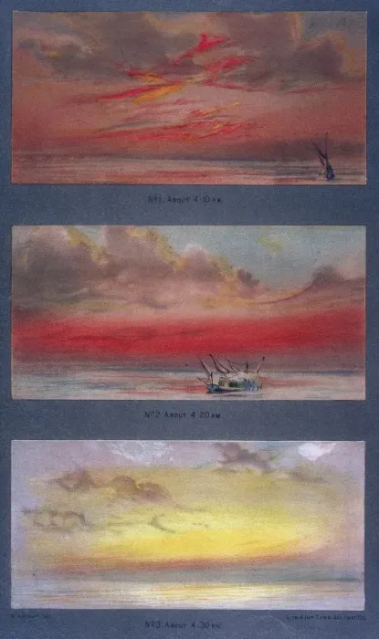 Framed Print : Krakatoa, after Effects 1