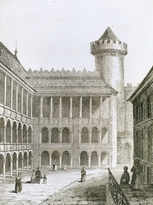 Framed Print : Krakow. Wawel Royal Castle. Engraving Framed Print : Krakow. Wawel Royal Castle. Engraving