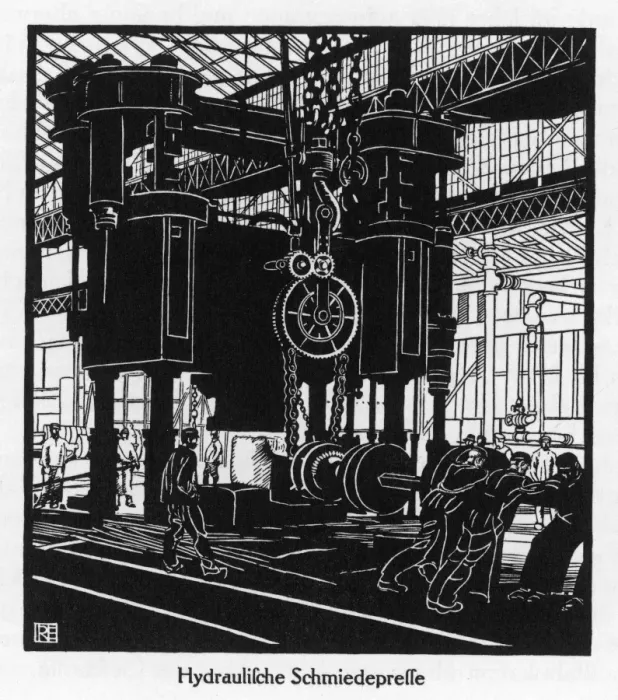 Framed Print : Krupp: Forging Press Framed Print : Krupp: Forging Press