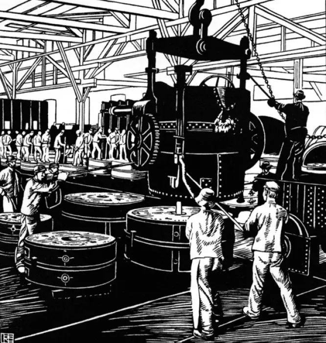 Framed Print : Krupp: Martinwerk III Framed Print : Krupp: Martinwerk III