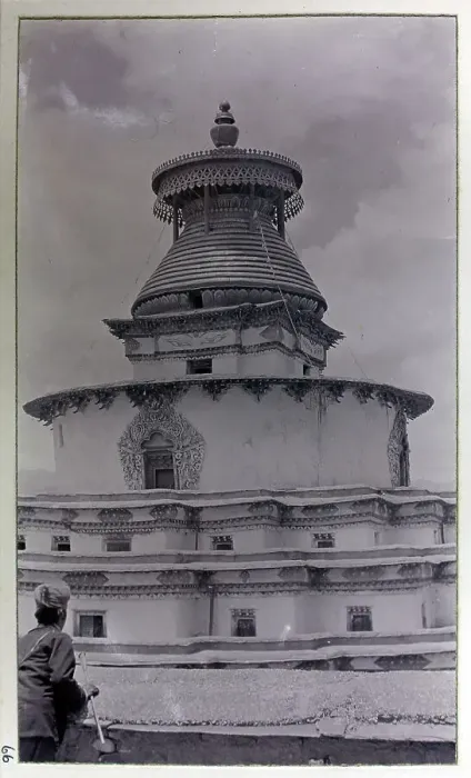 Framed Print : The Kumbum at Gyantse, a multi-storied set of Buddhist chapels, from a fascinating album which reveals new details on a little-known campaign in which a British military force brushed aside Tibetan defences to capture Lhasa, in 1904 Framed Print : The Kumbum at Gyantse, a multi-storied set of Buddhist chapels, from a fascinating album which reveals new details on a little-known campaign in which a British military force brushed aside Tibetan defences to capture Lhasa, in 1904