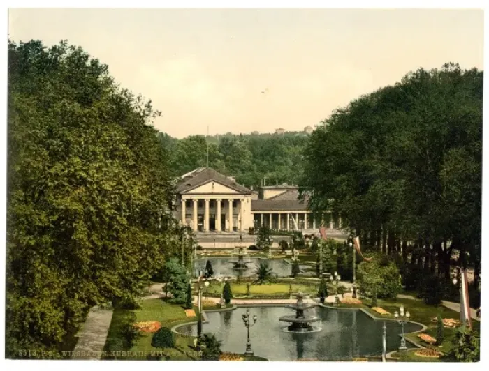 Framed Print : Kurhaus and surroundings, Wiesbaden, Hesse-Nassau, Germany