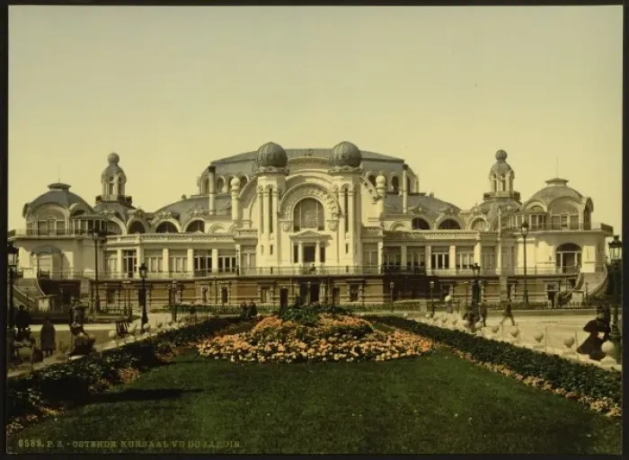 Framed Print : The Kursaal, (i. e. Cursaal), seen from garden, Ostend, Belg Framed Print : The Kursaal, (i. e. Cursaal), seen from garden, Ostend, Belg