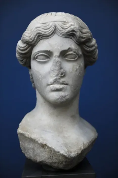 Framed Print : Kybele. Italy. 1st century AD. Bust. Marble Framed Print : Kybele. Italy. 1st century AD. Bust. Marble