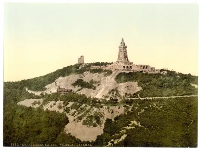 Framed Print : Kyffhauser and Monument from Gitenkopf, Thuringia, Germany Framed Print : Kyffhauser and Monument from Gitenkopf, Thuringia, Germany