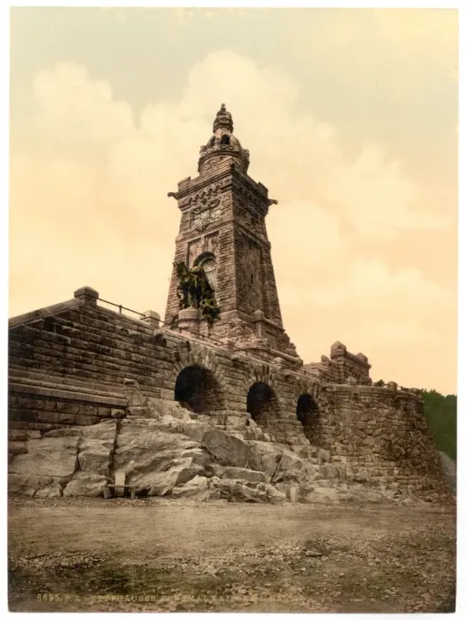 Framed Print : Kyffhauser and monument, Thuringia, Germany Framed Print : Kyffhauser and monument, Thuringia, Germany