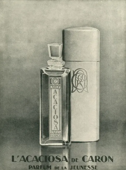 Framed Print : L Acaciosa de Caron fragrance advertisement Framed Print : L Acaciosa de Caron fragrance advertisement