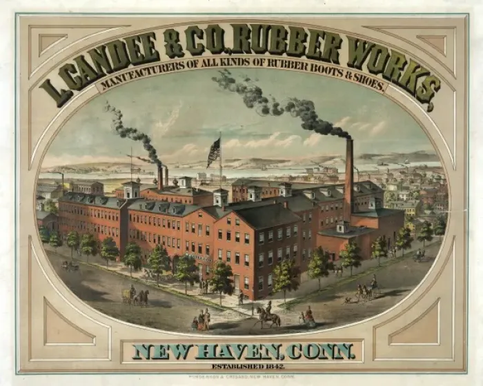 Framed Print : L. Candee & Co. Rubber Works, manufacturers of all kinds of Framed Print : L. Candee & Co. Rubber Works, manufacturers of all kinds of
