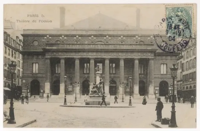 Framed Print : L ODEON / PARIS / 1904 Framed Print : L ODEON / PARIS / 1904