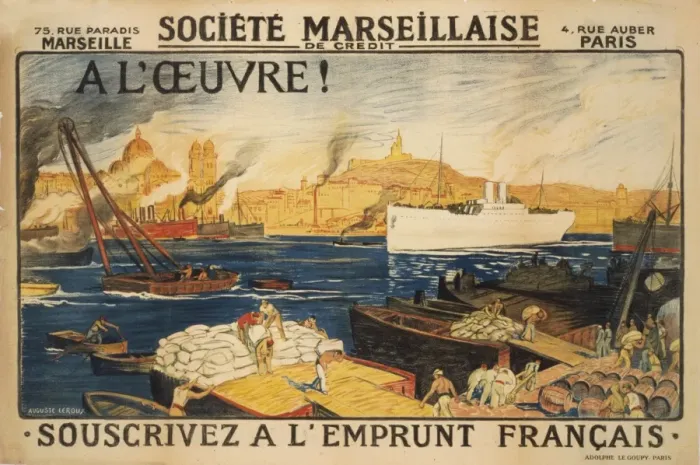 Framed Print : A l oeuvre! Societe Marseillaise de Credit. Souscrivez a l E Framed Print : A l oeuvre! Societe Marseillaise de Credit. Souscrivez a l E