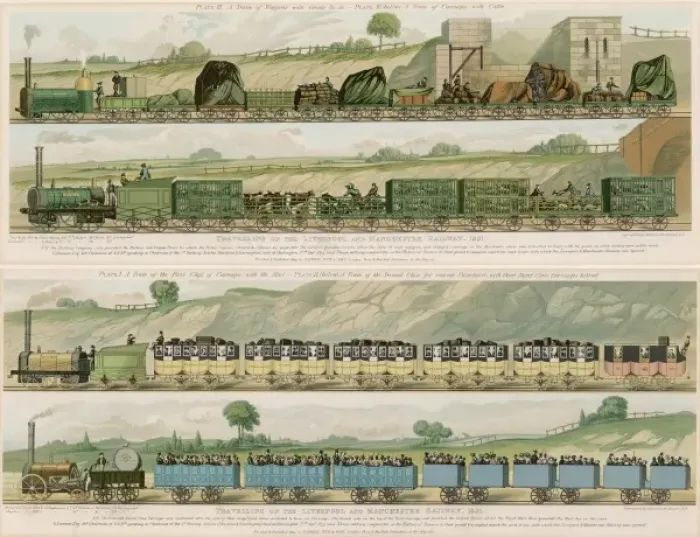 Framed Print : L POOL / M CHESTER RAILWAY Framed Print : L POOL / M CHESTER RAILWAY