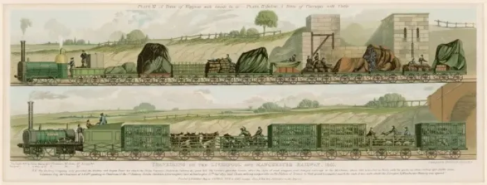 Framed Print : L POOL / M CHESTER RAILWAY Framed Print : L POOL / M CHESTER RAILWAY