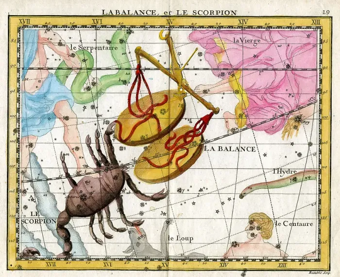 Framed Print : La Balance (Scales), Scorpion Framed Print : La Balance (Scales), Scorpion