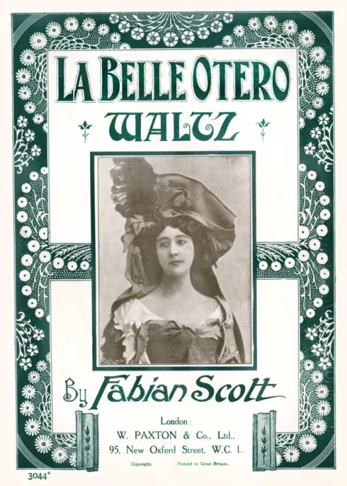 Framed Print : La Belle Otero by Waltz - Music Sheet Cover Framed Print : La Belle Otero by Waltz - Music Sheet Cover