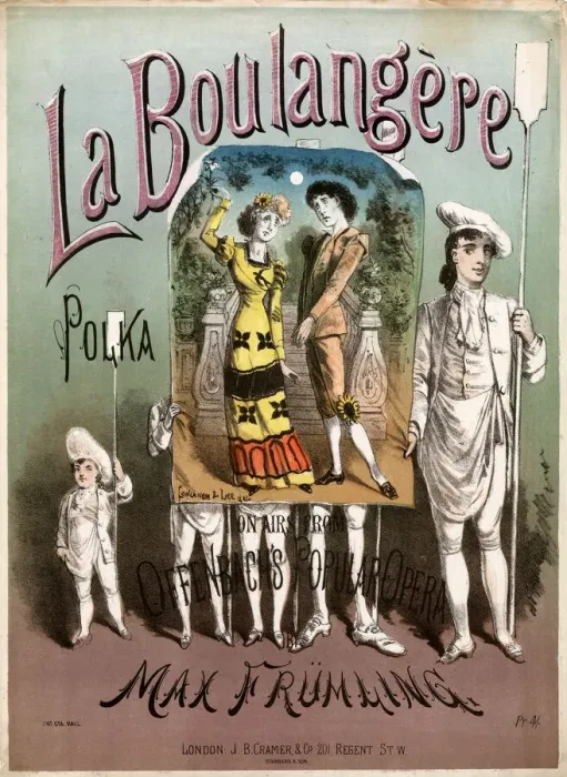 Framed Print : La Boulangere Polka by Max Fruhling Framed Print : La Boulangere Polka by Max Fruhling