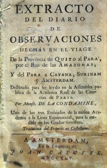 Framed Print : LA CONDAMINE, Charles-Marie de (1701-1774). Extracto Framed Print : LA CONDAMINE, Charles-Marie de (1701-1774). Extracto