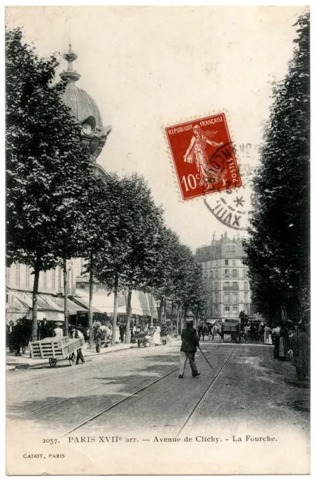 Framed Print : La Fourche, Avenue de Clichy, Paris, France Framed Print : La Fourche, Avenue de Clichy, Paris, France