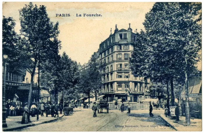 Framed Print : La Fourche, Avenue de Clichy, Paris, France