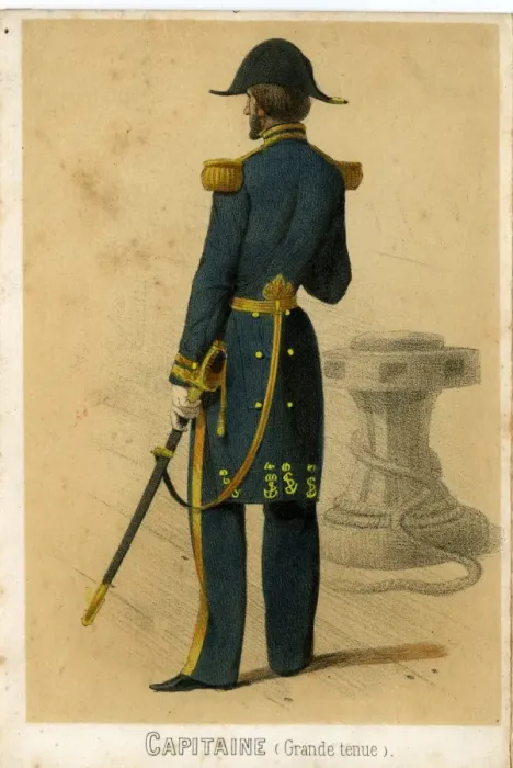 Framed Print : La France Maritime - Captain Framed Print : La France Maritime - Captain
