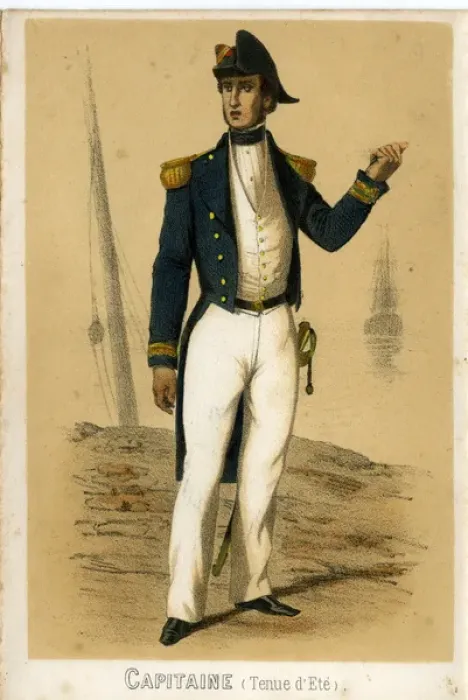 Framed Print : La France Maritime - Captain Framed Print : La France Maritime - Captain