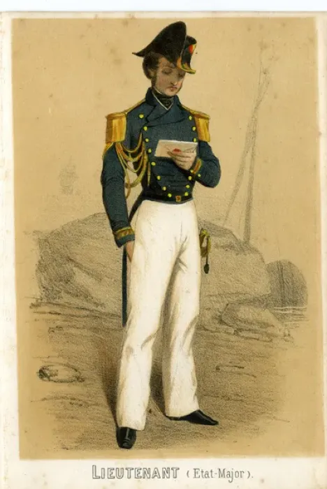 Framed Print : La France Maritime - Lieutenant Framed Print : La France Maritime - Lieutenant